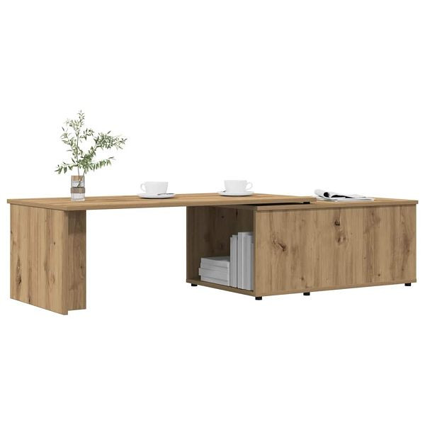 vidaXL Couchtisch Artisan-Eiche 150x50x35 cm Holzwerkstoff, 855981