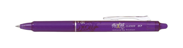 PILOT Tintenroller FriXion Clicker - 0,4 mm, violett, radierbar, BLRT-FR7-V