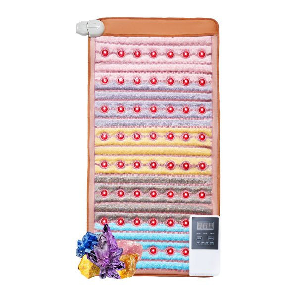 VEVOR Ferninfrarot-Wärmepad 5 Kristall-Naturedelsteine Therapiematte, 104x51cm, ZHZSJJRDL40W577U0V2