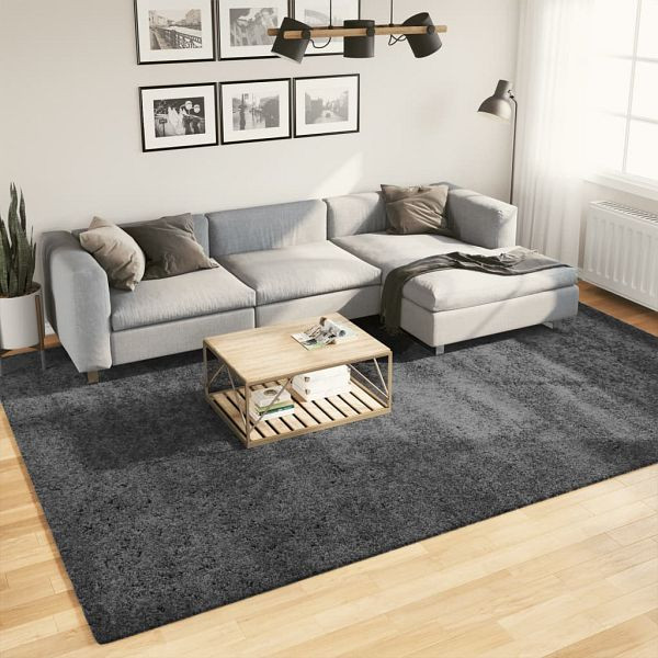 vidaXL Teppich OVIEDO Kurzflor Anthrazit 240x340 cm, 375475