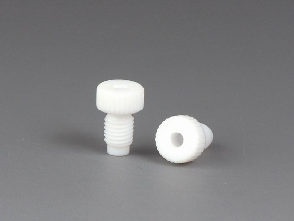 Bohlender Hohl-Schrauben für Schlauch Innen-Durchmesser x Außen-Durchmesser in mm: (1/32 x 1/16") - 0,8 x 1,6, Farbe weiß, VE: 10 Stück, F 702-02