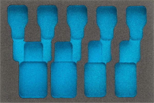 Hazet 2-Komponenten Weichschaum-Einlage, für 163-270/9, 986/9, Abmessungen / Länge: 172 mm x 114 mm Ordnungssystem Größe: 1/9 (172 x 114 mm), 163-270L