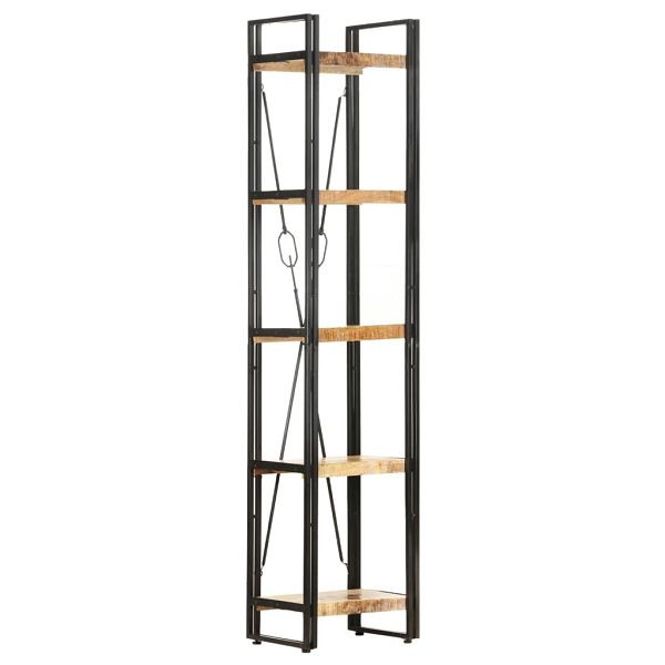 vidaXL Bücherregal 5 Fächer 40x30x180 cm Mango Massivholz, 320616