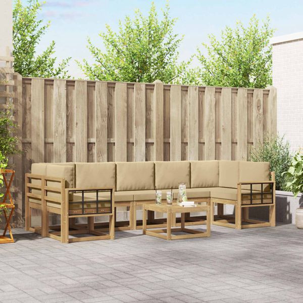 vidaXL Outdoor-Sofagarnitur 6-teilig, 3387397, 8721288779052