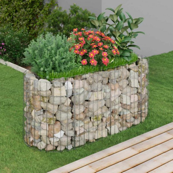 vidaXL Gabionen-Hochbeet Verzinktes Eisen 120x50x50 cm, 152024