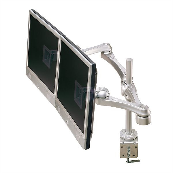 ROLINE LCD-Doppelarm Trägerstange, 4 Gelenke, Tischmontage, 17.03.1230