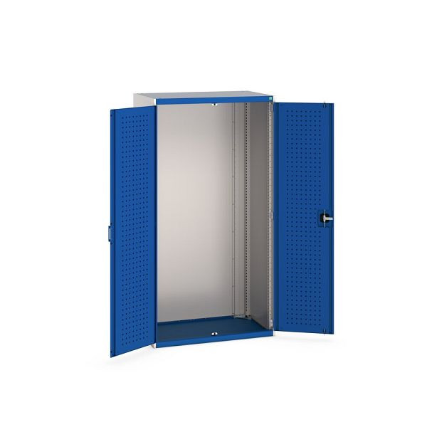 bott cubio Flügeltürschrank, BxTxH: 1050x650x2000mm, RAL 7035/5010, Enzianblau, 40021067.11V