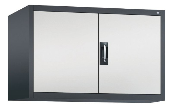 C+P Aufsatzschrank Acurado, H790xB1200xT600mm, Farbe: Schwarzgrau / Lichtgrau, Muldengriff, 9495-000 S10017