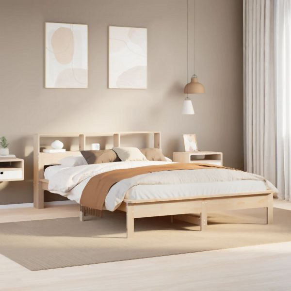 vidaXL Massivholzbett ohne Matratze 160x200 cm Kiefernholz, 3309731