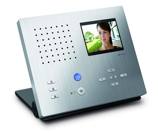 TCS Video Innenstation zum Freisprechen Serie Carus ADAPTO Tischgerät, silber, CAI2110-0150