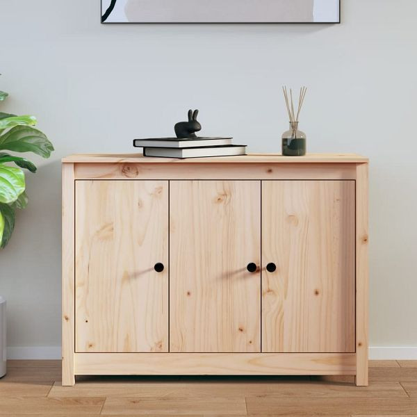 vidaXL Sideboard 100x35x74 cm Massivholz Kiefer, 814559