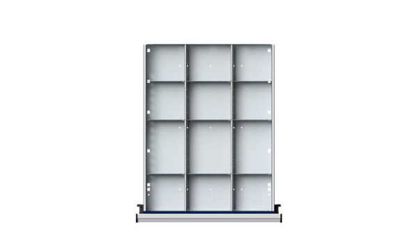Ulmia Schubladeneinteilungsmaterial, Serie VC, WW + KS, 1/3 Teilung für Schublade, 138 mm, 902.007, 4014641061685