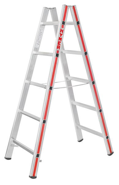 HYMER Sprossenstehleiter, beidseitig begehbar, 2x5 Sprossen, Länge 1,47 m, 402310