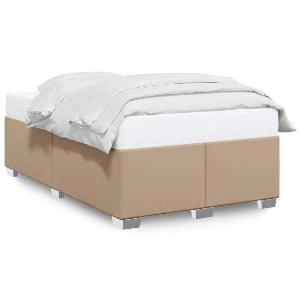 vidaXL Bettgestell Cappuccino-Braun 120x190 cm Kunstleder, 3284551