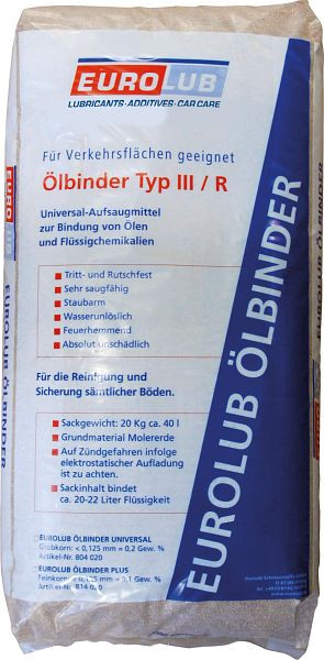Eurolub Ölbinder PLUS (Feinkorn), VE: 20 kg, 814020