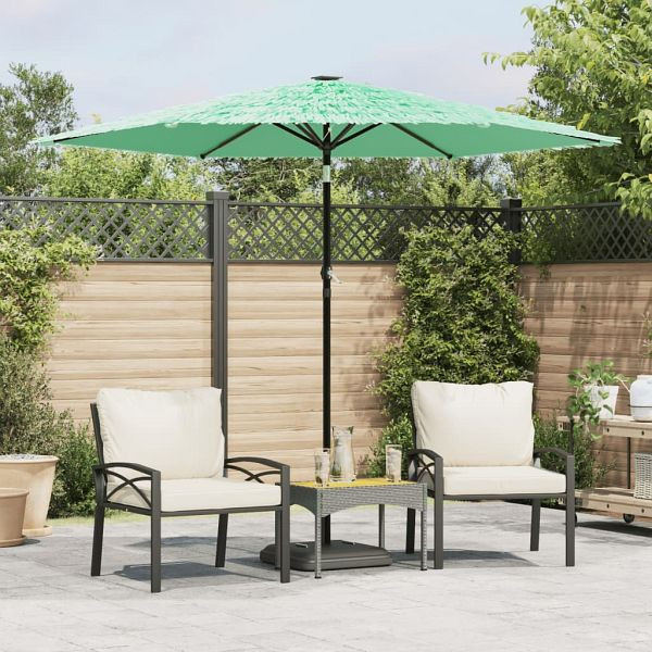 vidaXL Sonnenschirm mit Stahlmast Grün 268x268x226 cm, 4005103