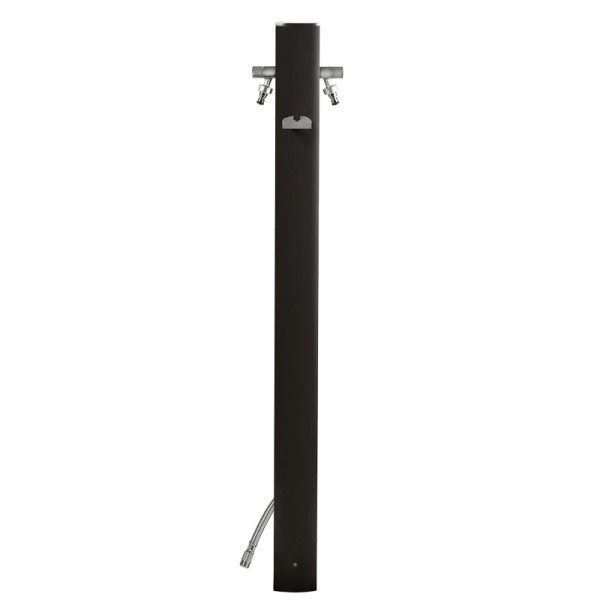 Aquapoint Totem schwarz Wasserzapfstelle Premium als Gartenstele aus Aluminium, 73407N