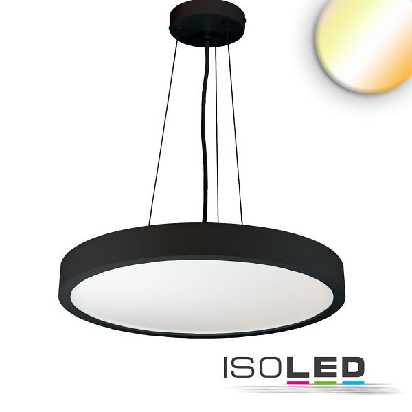 ISOLED LED Hängeleuchte DN800 schwarz, UGR<19 2H, 60W/70W, ColorSwitch 2700/3000/4000K, dimmbar, 116169