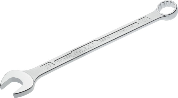 Hazet Ring-Maulschlüssel, Außen-Doppel-Sechskant-Tractionsprofil, 29 mm, 600N-29
