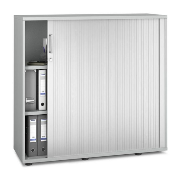 Deskin Rollladenschrank MULTI MODUL-PRO, Dekor lichtgrau, B 1200 x H 1140 x T 420 mm, 352344