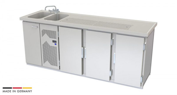 hefa Theke Brillant 23/2L-TTT, Abmaße: 950 x 2.300 x 650/700 mm, Brillant 23/2L-TTT