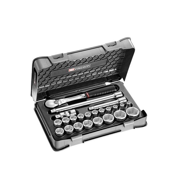 Facom Steckschlüssel-Set 1/2" SL.161, 23-teilig, SL.161-3P6