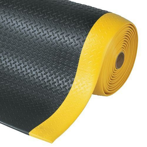 DENIOS Anti-Ermüdungsmatte DS 9.15, Matte 0,9 x 1,5 m, schwarz / gelb, 123414