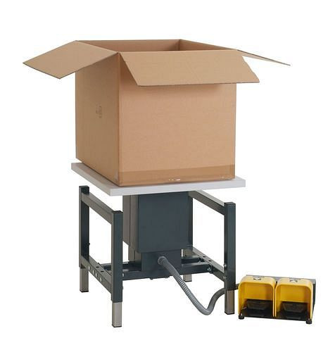 Rocholz Pneumatik-Hubtisch, 600 x 600 x 500 - 710 mm, 309388