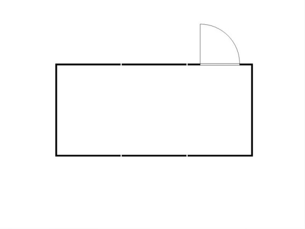 FLADAFI Materialcontainer-Kombination MC 1360, verzinkt, zerlegt, Holzfußboden, mit Einflügeltür auf der 6 m Seite, F13600104