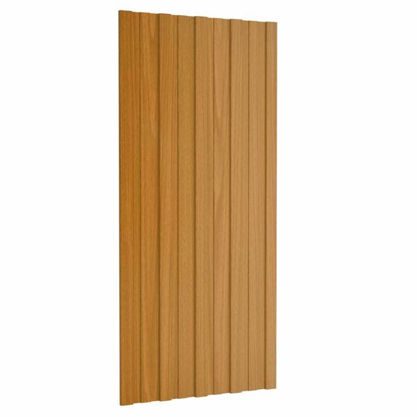 vidaXL Dachpaneel 12-teilig Natur 100 x 45 cm Verzinkter Stahl, 42047129