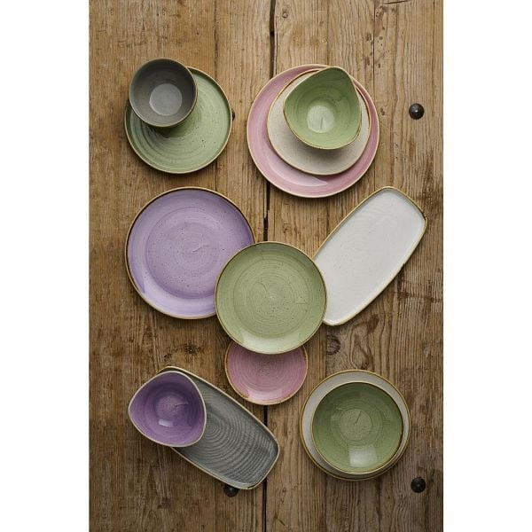 Churchill Stonecast Sage Green Kochs' Rechteckiger Teller 298mm (12 Stück), DX018