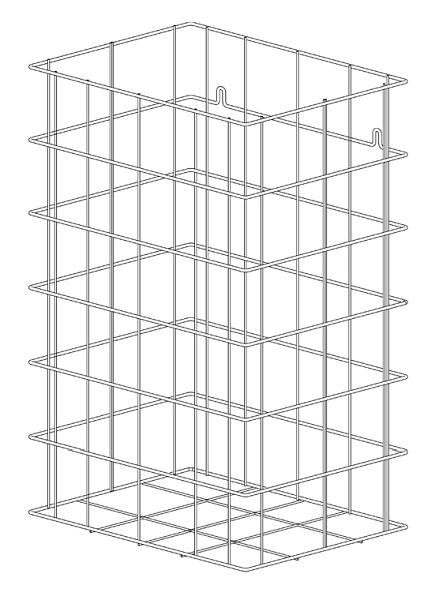 Wagner EWAR Drahtkorb 32l verchromt, 922934, 4250674815509