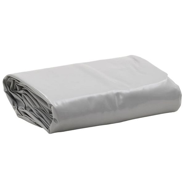 vidaXL Abdeckplane Grau 5x8 m 650 g/m², Material: Canvas mit PVC-Beschichtung, 156049