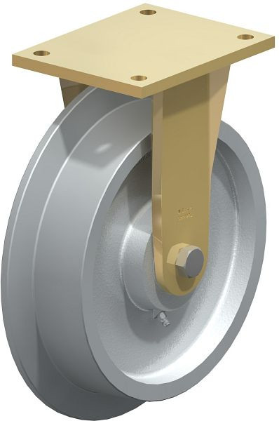 Blickle BS-SPK 250K Stahlgeschweißte Schwerlast-Bockrolle, Stahl, Grau, 56069