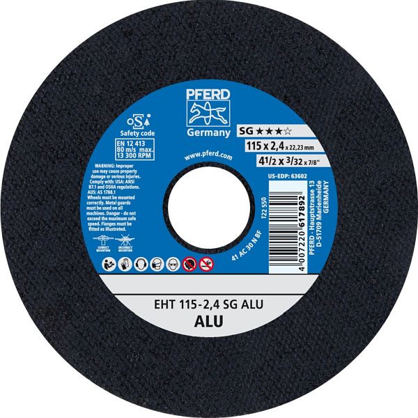 Pferd Trennscheibe EHT 115-2,4 SG ALU, VE: 25 Stück, 61340550