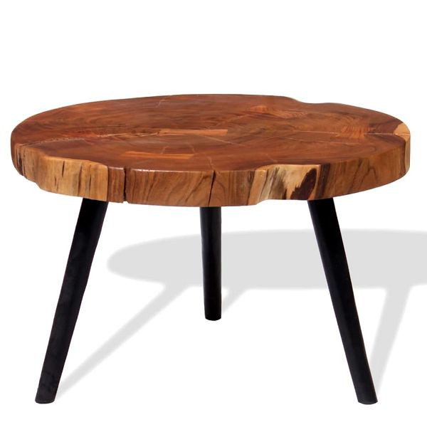 vidaXL Couchtisch Massivholz Akazie (55-60)x40 cm, 243957