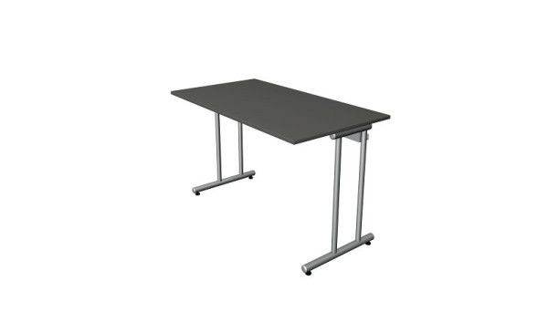 Kerkmann Schreibtisch Home office B 1200 x T 650 mit C-Fuß-Gestell, anthrazit, 11188013