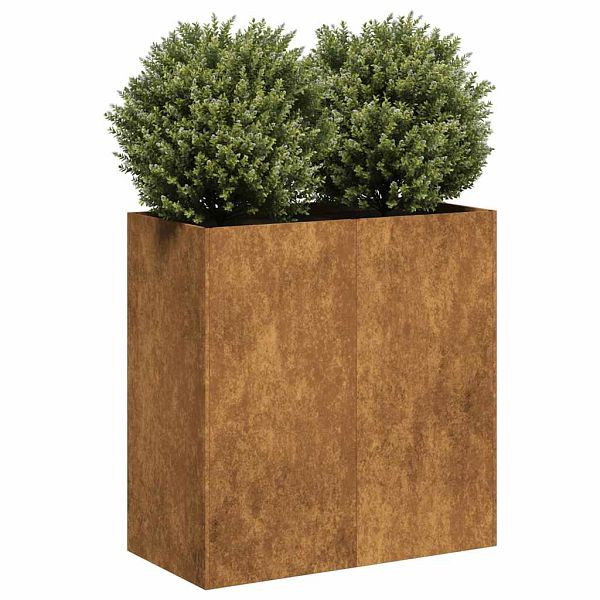 vidaXL Pflanzkübel Rostig 80x40x80 cm Wetterfester Stahl, 860716