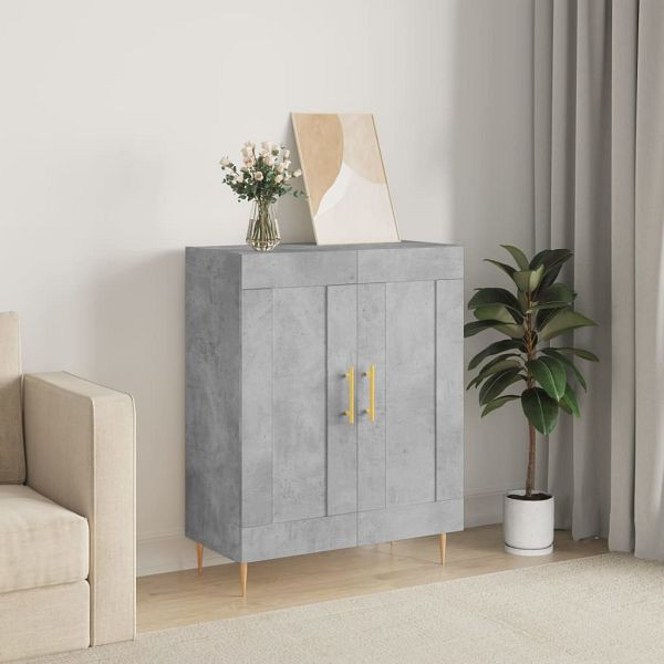 vidaXL Sideboard Betongrau 69,5x34x90 cm Holzwerkstoff, 830184