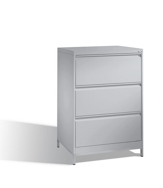 C+P Hängeregistraturschrank Acurado, H1045xB787xT590mm, Farbe: Weißaluminium, Griffleiste, 12923-312 S10109