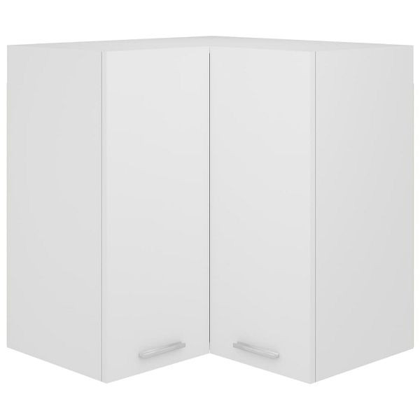 vidaXL Eckhängeschrank Weiß 57x57x60 cm Holzwerkstoff, 802537
