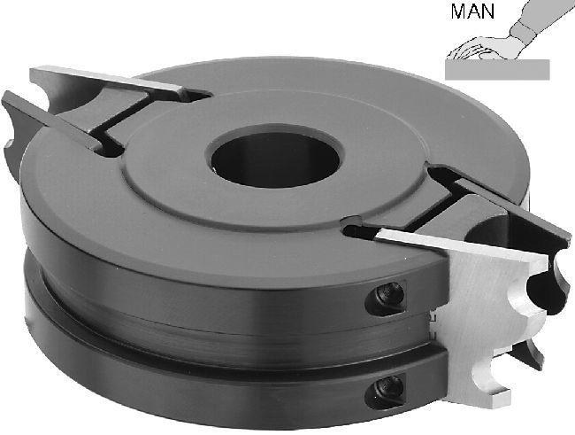 Produktbild von CMT Orange Tools CMT 2-teilige Messerköpfersets Für Verstellbare Nuten Man D150x14 28 D35 Z22 V22 Alu C69402135