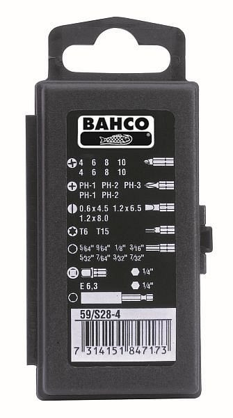 Bahco Bit-Satz, 28-teilig, SL, PH, Hex, T, TS, 59/S28-4