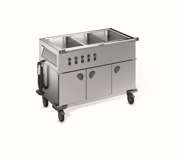 B.PRO SAG L-3 Speisenausgabewagen aus rostfreiem Edelstahl, 574843