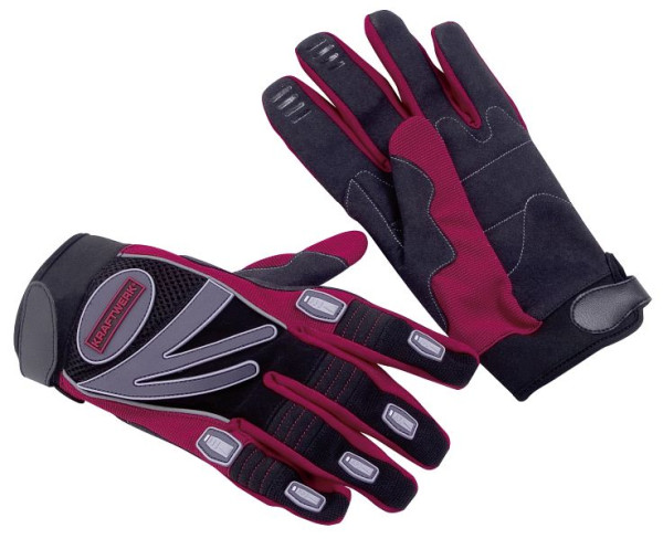 Kraftwerk KW Mechaniker-Arbeitshandschuhe XXL, mit verstärkten Handflächen, Knöcheln und Fingerkuppen, 7901XXL