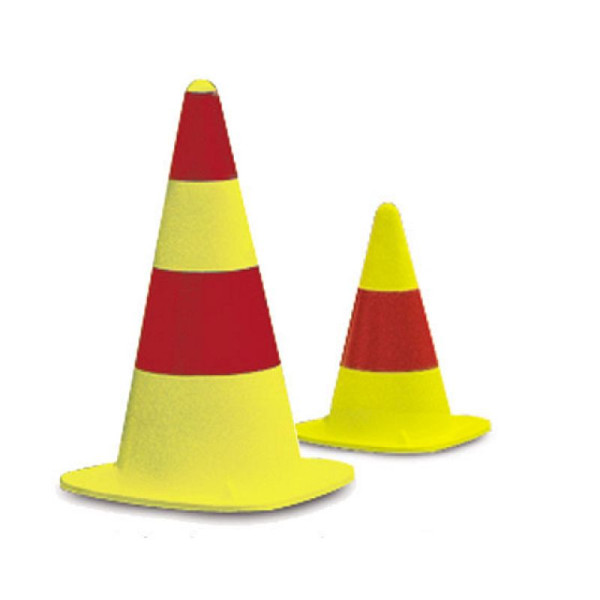 Stein HGS Leitkegel aus Kautschuk, Medi / 510 mm / 1,9 kg, Gewichtsklasse 2, Farbe: gelb-rot, 19804