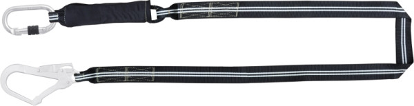 Kratos Flammbeständiges FIRE FREE Verbindungsmittel mit Falldämpfer 2 m mit Karabiner FA 5010117 und FA 5020755, FA3030520