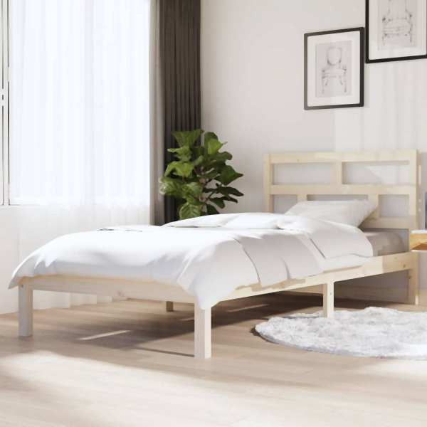 vidaXL Massivholzbett Kiefer 100x200 cm, 3101208, 8720286961957