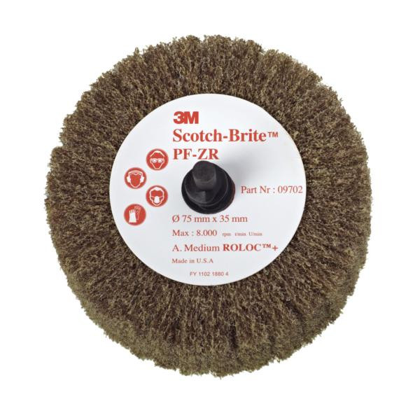 3M Scotch-Brite Roloc Lamellenbürste PF-ZR, braun, 50,8 mm x 25 mm, A MED, VE: 25 Stück, 7000077928