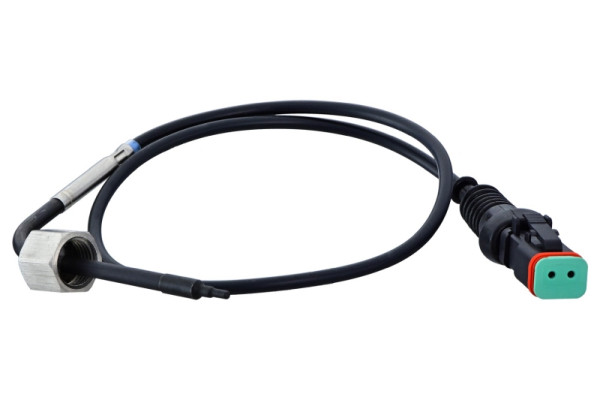 HELLA Sensor, Abgastemperatur, 2-polig, geschraubt, Kabel: 475mm, 6PT 358 181-931